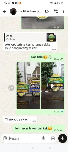 Testimonial Papan Bunga Pernikahan ciaro