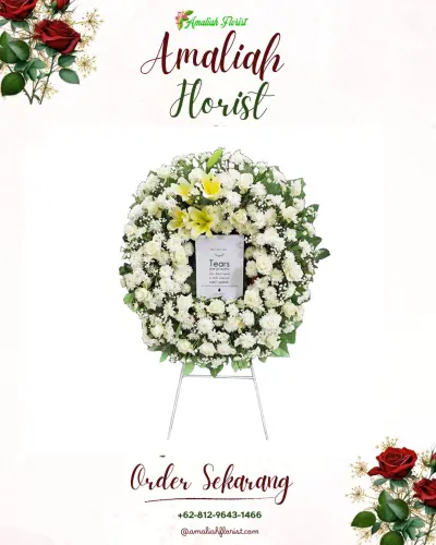 Krans Bunga Duka Cita ciaro